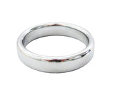 Love In Leather Stainless Steel Fat Boy Cock Ring - 40mm - Steel Cock Rings